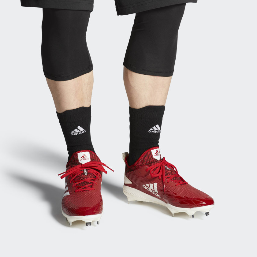 Adidas Adizero Afterburner V Spikes De Beisbol Rojos Para Hombre (MX-43088)